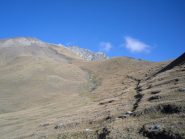 la traccia che sale  verso la quota 3000...