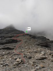 10 - da quota 2900 la traccia diventa meno evidente (Ometti nelle pietraie)