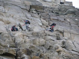 Discesa su terreno non proprio escursionistico