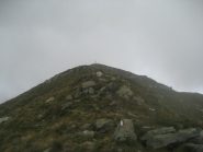 in prossimità della vetta