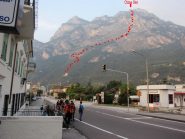 L'itinerario di salita