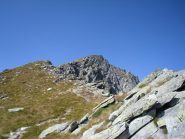 sulla cresta in vista della vetta...