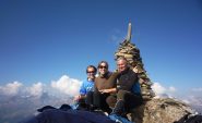 in cima con la mia bella figlia