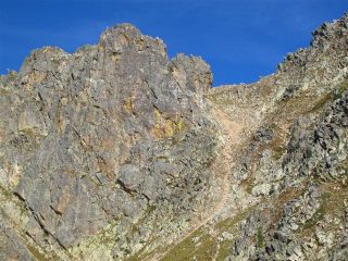 Colle d'Aver canale di discesa