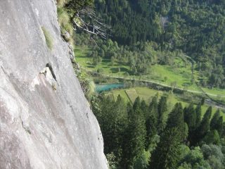 Veduta sul Mallero dalla  parete.