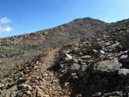 Il sentiero verso la Cima di Vermeil