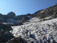 Risalendo il Ghiacciaio della Maledia