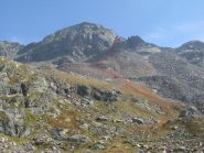 Tracciato di salita all'intaglio