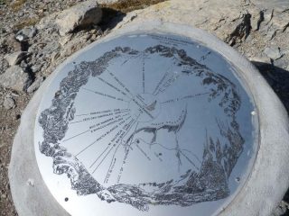 Tavola sinottica dettagliatissima al Bivacco Barenghi