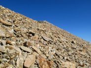 La pietraia per la vetta che ho già fatto due volte per sbadataggine