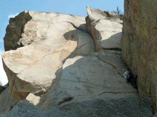 il diedro minore 6b+ (foto M. Sanguineti)
