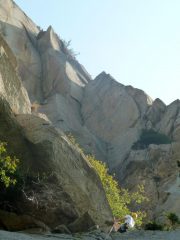 il diedro visti dal 2° tiro (foto M. Sanguineti)