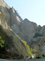 il diedro visti dal 2° tiro (foto M. Sanguineti)