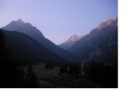 La Val Clavalite' con il Refray a sx e la Tersiva gia' al sole