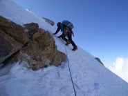 Beppe sulla Grande Rocheuse, prima della Verte