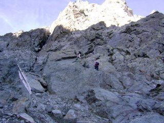 Via attrezzata del canale,sullo sfondo Punta Venezia