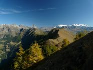 Cima d'Aver dai pressi della Longhede