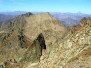 cresta nord ovest verso colletto dell'aver, testa gias dei laghi e maladecia