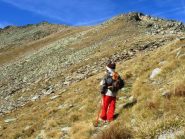 lungo il traverso che porta dal colle alla cima