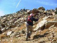arrivo al colletto tra le due cime