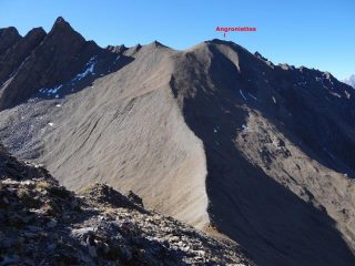  la dorsale di salita alla Angroniettes