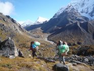 sullo sfondo il Baruntse 7152