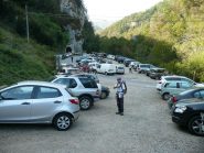 Veduta parziale del parcheggio