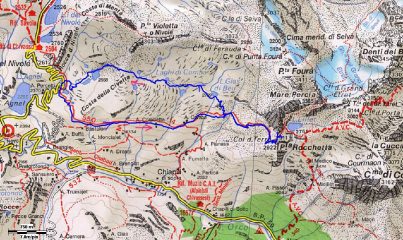 cartina con traccia gps