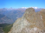 Il Torrione Nord del Ruvi dalla sommità del terzo torrione