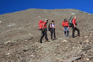 salendo alla Pointe de la Sana