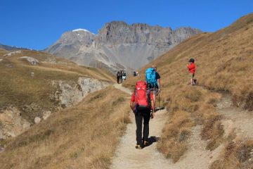 lungo il sentiero che porta al Refuge Plan du Lac