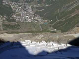 Saas Fee al tramonto