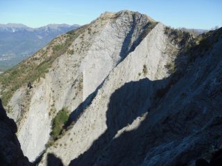 la cresta percorsa in discesa