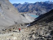 in salita verso il Colle Bassac Dere'...