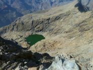 Quota  2830m. finita la cengia si vede il lago mercurin