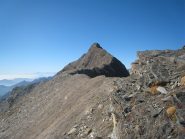 Tutta la cresta da percorrere vista dalla Beccher