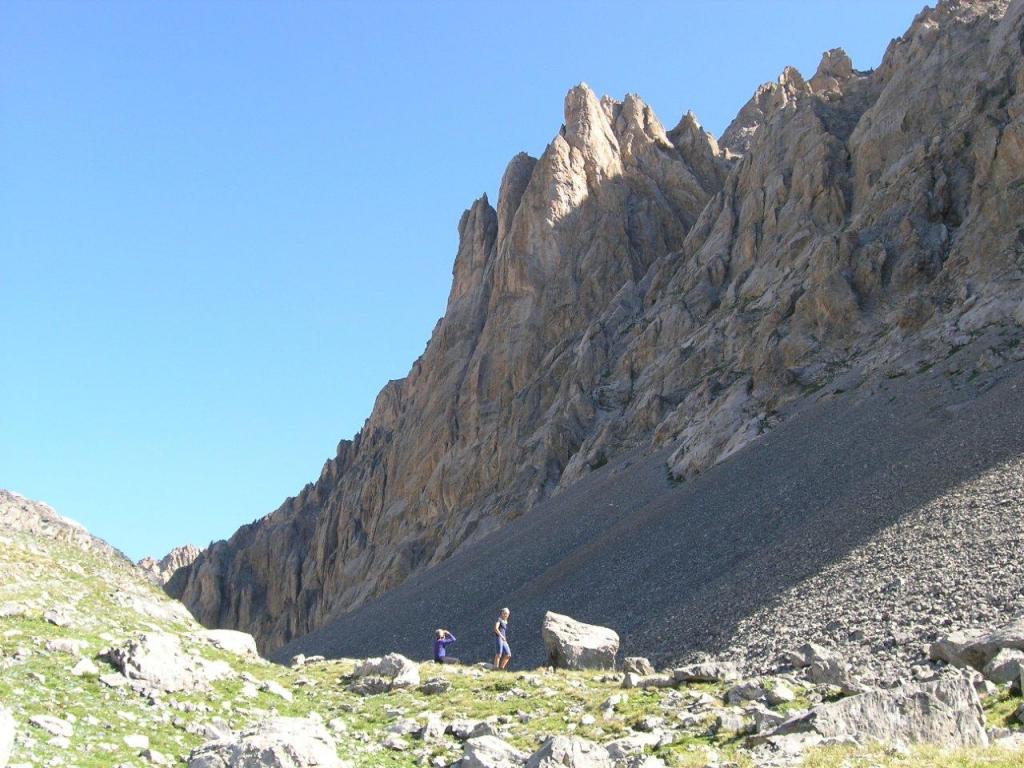 In attesa di lanciarsi in parete
