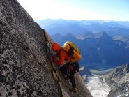 traverso dalla vetta del pilastro