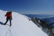 in uscita verso il M Blanc di Courmayeur