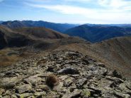 Il costone salito, il Lago e il Passo di Collalunga