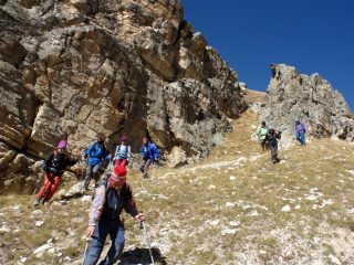 discesa dal Colle Fissela