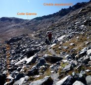 il colle visto dal sentiero che porta al rif. Barbara