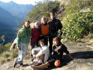 Il gran gruppo sulla vetta