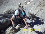 Parte rocciosa subito sopra l' attacco