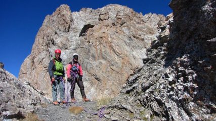 Claudio e Stelvio al colletto che precede il passaggio del 