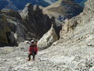 Stelvio nella parte finale dell'anfiteatro roccioso finale (9-10-2011)