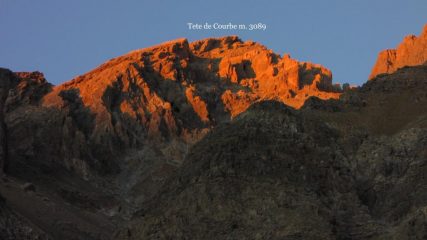 tramonto da Saint Ours verso la Tete de Courbe (8-10-2011)