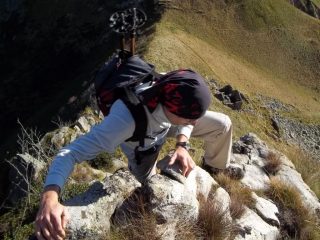 Passaggio cresta E Pizzo Nona