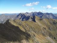 La cresta vista dal Pizzo del Moro