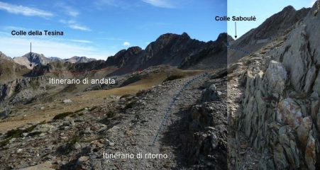 Dal Colled ella Tesina al Saboulè, visto al ritorno